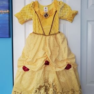 Disney Belle gown costume little girls 5/6